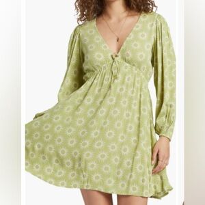 Billabong Long Sleeve Mini Dress